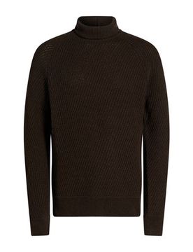 Rollkragenpullover Herren Dunkelbraun L,M,S,XL,XXL Herren