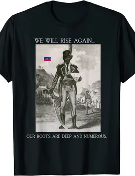 Haiti's Vintage Quote We Will Rise Agaign T-Shirt S-3XL100% Cotton Casual T-shirt Loose Mens Top New - Aliexpress - FashionsVida