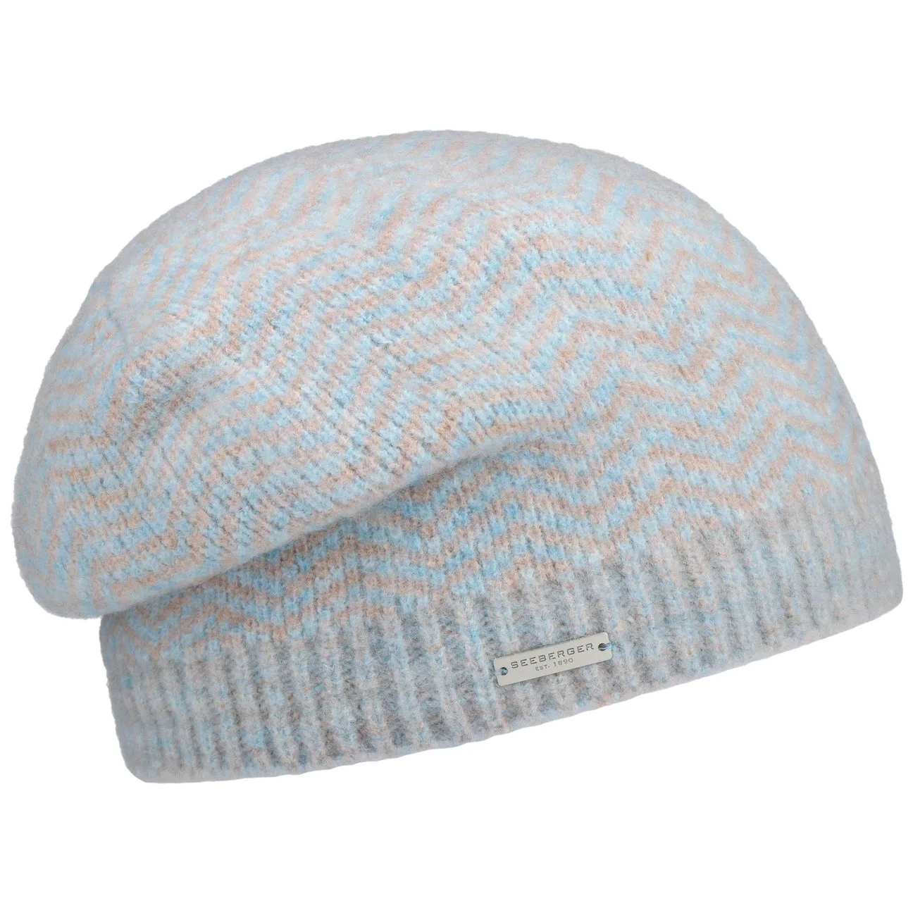 Damola Knit Beanie Hat by - grey-blue - Damen - Size: One Size - Seeberger - FashionsVida