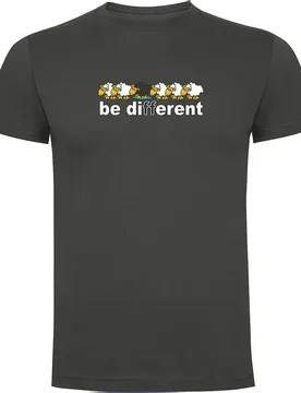 T-shirt à Manches Courtes Be Different Surf Dark Grey XL - Kruskis - FashionsVida