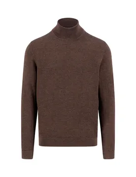 Maglione A Collo Alto 1509716 Dark Chocolate 2XL