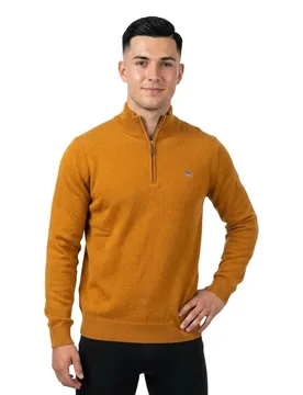 Pull à Demi-zip 87213 Moustard S - Gant - FashionsVida
