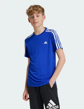 T-shirt Train Essentials AEROREADY 3-Stripes Regular-Fit 7-8A Lucid Blue / White - Adidas - FashionsVida