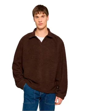 Sweat-shirt Teddy Chocolate Brown XL