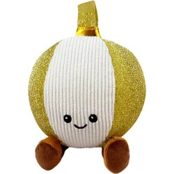 Peluche Esfera de Navidad Dorada Pana