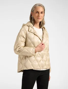 Plumífero de mujer ligero de nylon acolchado largo medio ajuste regular - Elena Miró - FashionsVida