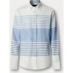 Camisa de hombre a rayas horizontales fit Club