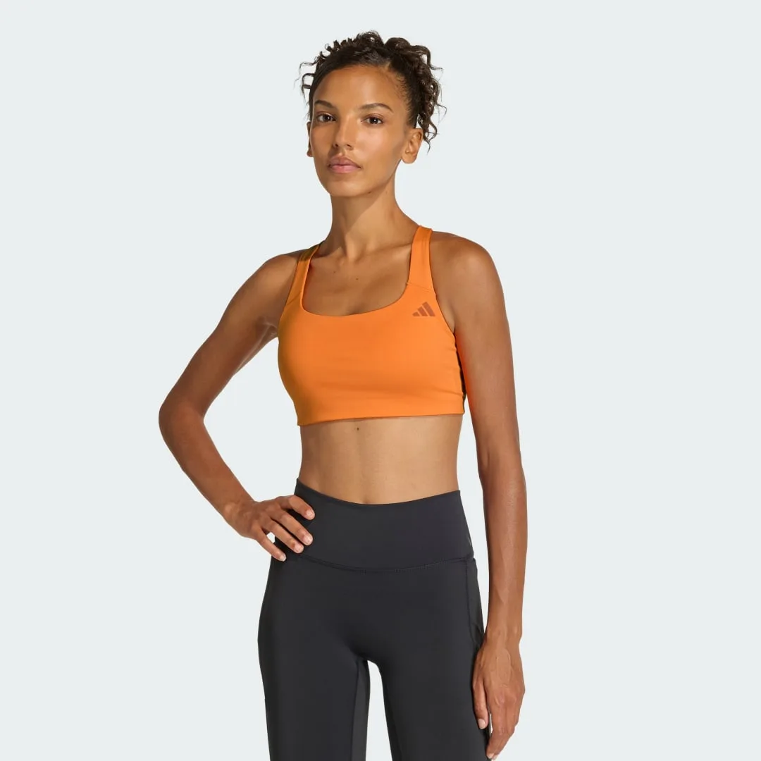 Reggiseno Optime Workout Medium Support XS Pure Orange - Adidas - FashionsVida