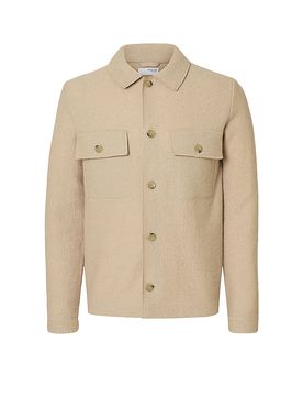 Overshirt SLHNEALY creme M herren