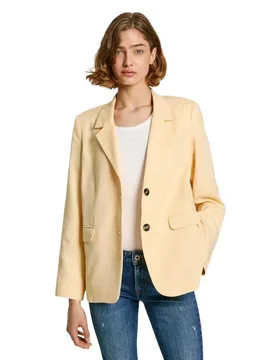 Blazer Alina Ricondizionato Cornish Yellow M - Pepe jeans - FashionsVida
