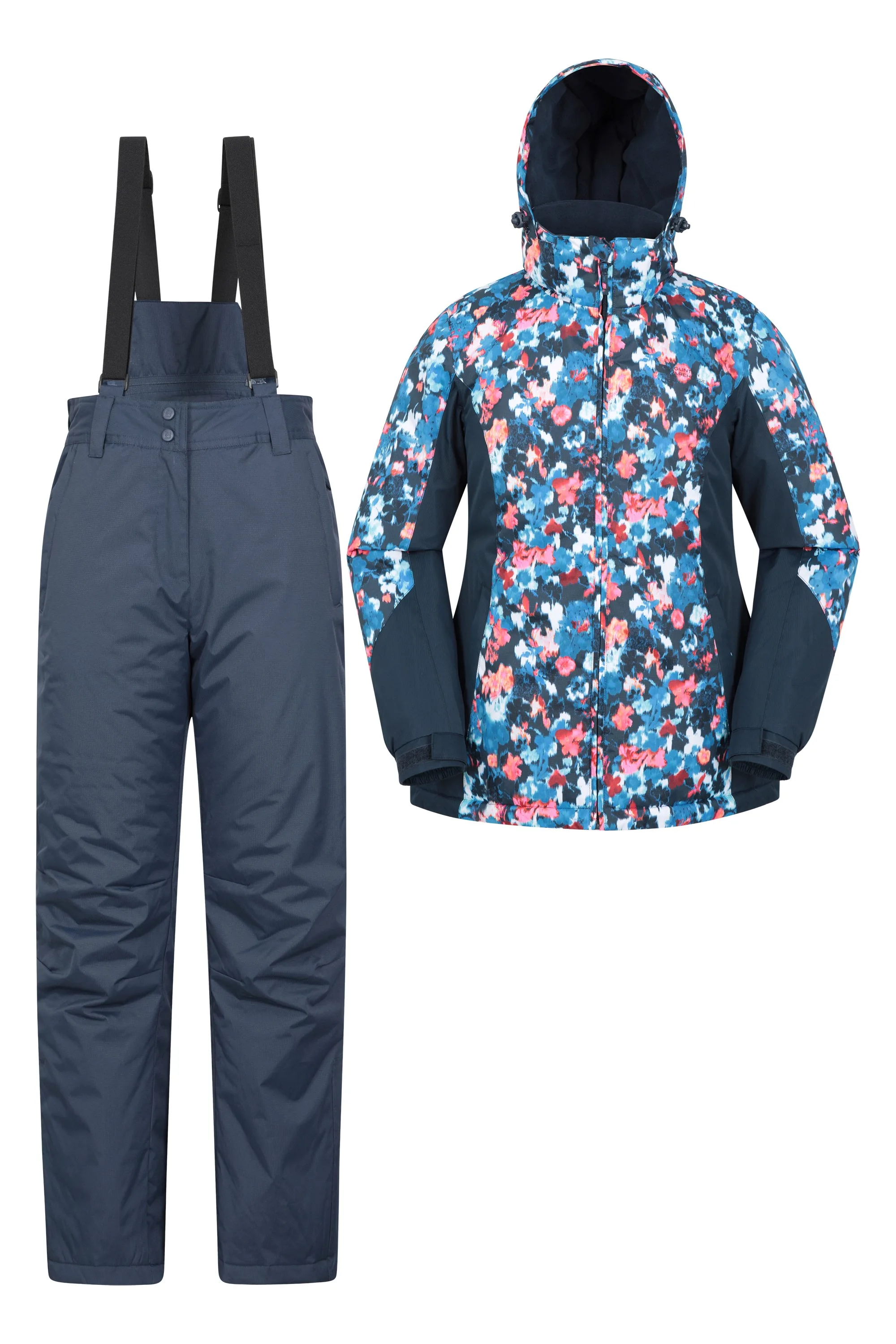 Womens Ski Jacket & Pants Set - Teal - Teal - Size: 12 - Mountain Warehouse - FashionsVida
