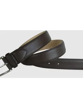 Cinturón Hombre Piel Saffiano con Acabado Texturizado - Leyva - FashionsVida