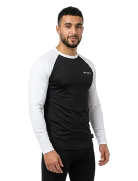 T-shirt à Manches Longues Bolt Quickdry Black / White M - Mystic - FashionsVida