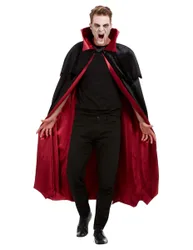 Vampir-Umhang Halloween-Accessoire schwarz-rot