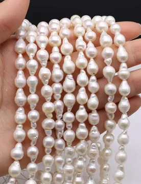Mm Baroque Tail Beads White Natural Freshwater Pearls Beads for Jewelry Making Supplies DIY Necklace Bracelet Accessory 36cm - Aliexpress - FashionsVida