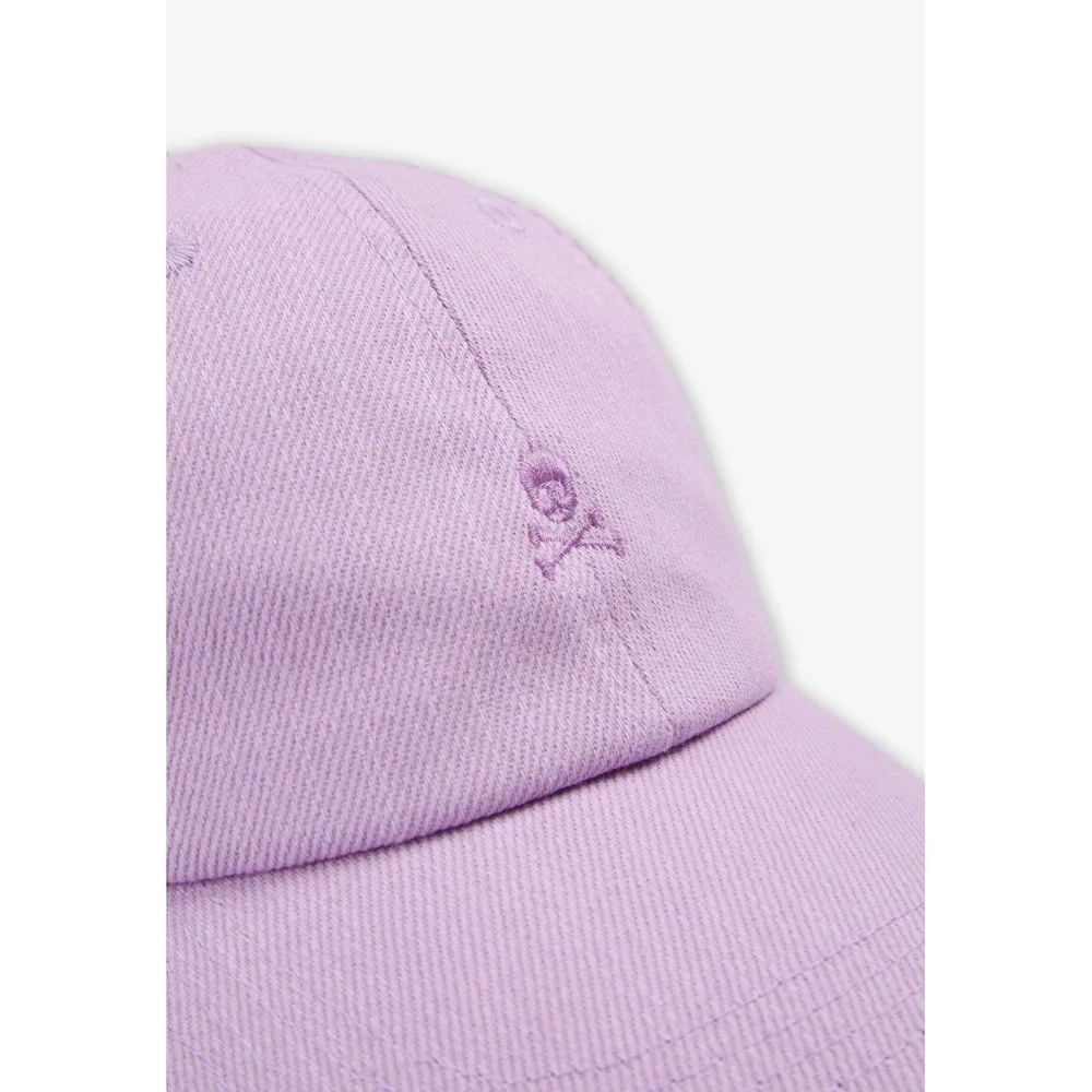 Gorra de mujer ajustable de algodón con detalles bordados a tono - Scalpers - FashionsVida