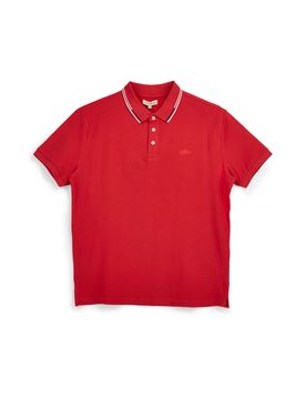 Polo rosso collo con bottoni NBY6116 L
