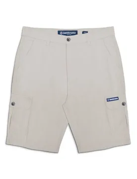 Mens Oatmeal Cargo Short - Male - Beige - W38 - Lambretta - FashionsVida