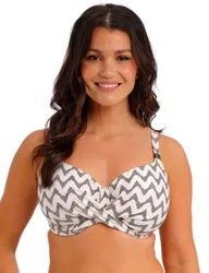 Vanuatu Wired Patterned Bikini Top Cream Mix female
