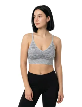 Soutien-gorge De Sport à Faible Impact Seamless Light Grey Melange 75 - Odlo - FashionsVida
