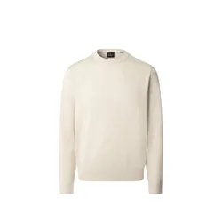 Pull col rond en coton et soie