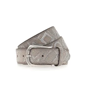 Cinturón de cuero SABIA plata 95 - B.Belt - FashionsVida