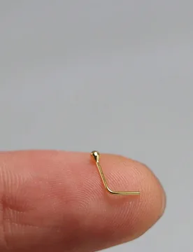Piezas Pendientes de plata de ley 925 con mini bola de 1.5mm para perforación de nariz - Shein - FashionsVida