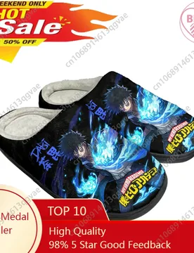 Manga Comic Dabi My Hero Academia Home Cotton Custom Slippers Mens Womens Sandals Plush Casual Keep Warm Shoes Thermal Slipper - Aliexpress - FashionsVida