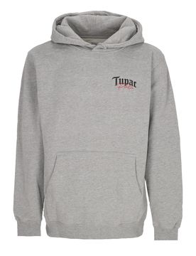 Felpa Cappuccio Uomo Royalty Hoodie X Tupac Heather Grey
