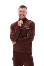 Duke Velour 1/4 Zip With Piping - XS
