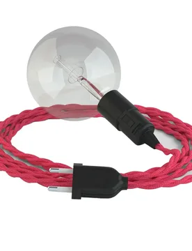 Cables Suspension Luminaire Tm08 3 M Fuchsia / Black One Size - Creative - FashionsVida