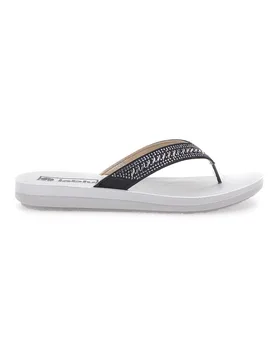 Ciabatte Infradito Nere e Bianche 01 ZO 39 - Inblu - FashionsVida