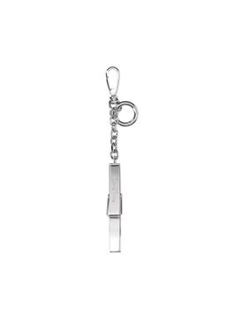 Ovine Leather Keychain with Hardware Detail