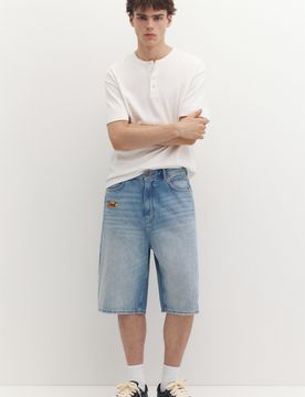 Bermuda In Denim Skater