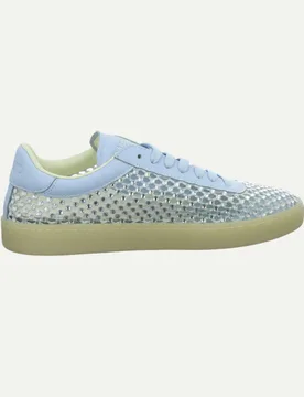 Sneaker mit Strasssteinen Silber 42 - Back 70 - FashionsVida
