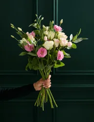 Pink Rose & Lisianthus Bouquet