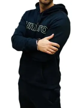 Sweat à Capuche Linear Logo Graphic Black / Poison Green S Homme