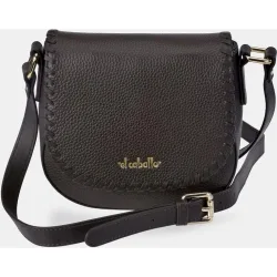 Bolso crossbody realizado en piel con solapa