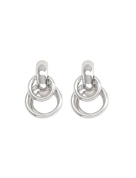 Pierced Serpent Hoops Medium