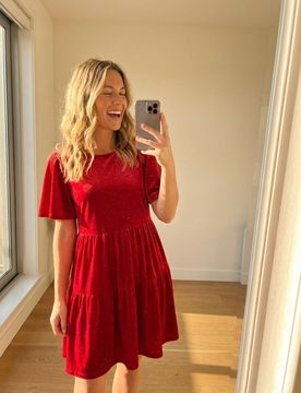 Vestito a palloncino - rosso