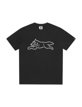 Crystal Running Dog T-Shirt - Black