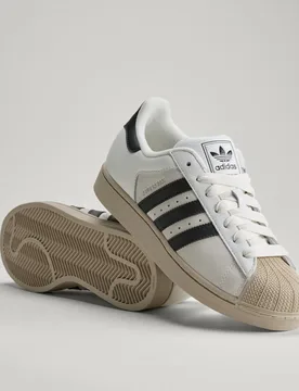 Scarpe SUPERSTAR II 48 Core White / Core Black / Khaki Three - Adidas - FashionsVida