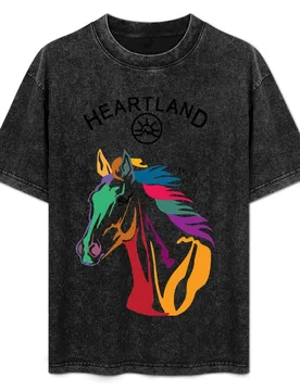 Heartland, Heartland Horse T-Shirt Fashion Casual Short Sleeve Top - Aliexpress - FashionsVida