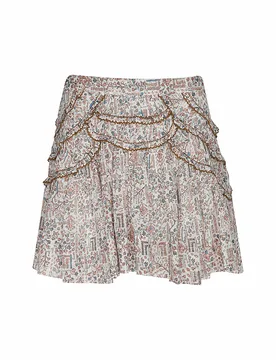 Mini-jupe CEOLA beige 44 - Marant Etoile - FashionsVida