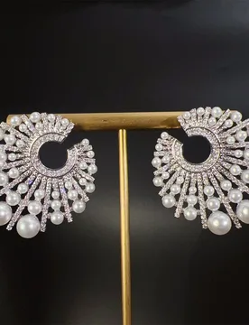 Elegant Artistic Pearl Earrings Women's Clothing Light Luxury Jewelry Accessories Suitable for Wedding Bridal Holiday Gifts E372 - Aliexpress - FashionsVida