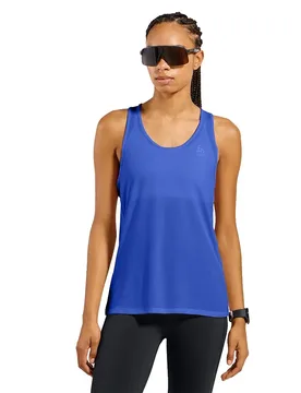 Essential Sleeveless T-shirt Dazzling Blue S Women - Odlo - FashionsVida