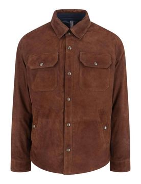 Giacca Reversibile In Suede