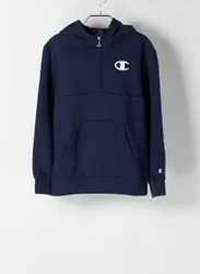 FELPA 1/2 ZIP CON CAPPUCCIO RAGAZZO L