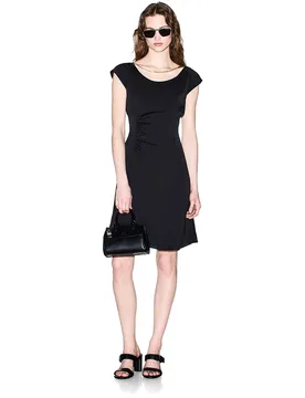 Exchange Robe à Manches Courtes Xw002301_af21553 Black 42 - Giorgio Armani - FashionsVida