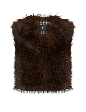 Gilet in Felloptik braun 38 damen - Luisa Cerano - FashionsVida
